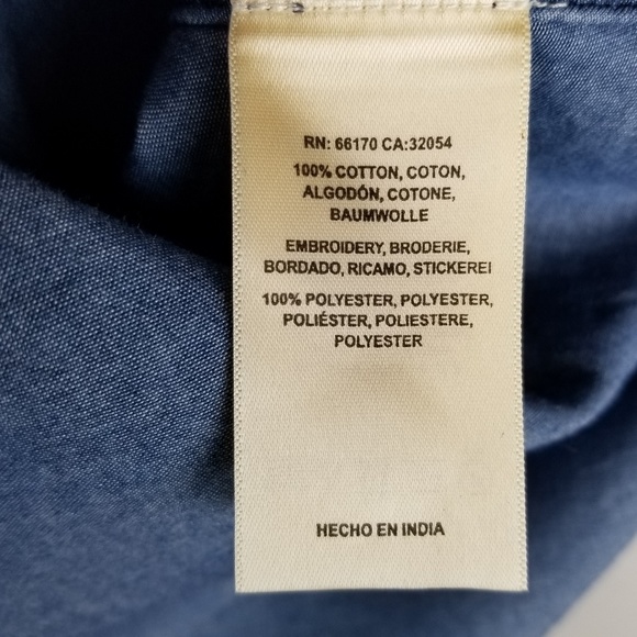 Holding Horses Murrelet denim chambray tunic top 2 - Picture 8 of 8